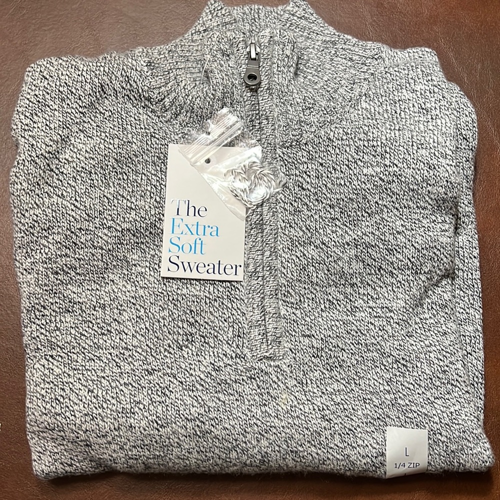 Croft & Barrow men’s extra soft 1/4 zip sweater